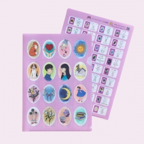 リボンルノルマン意味一覧付きクリアファイル